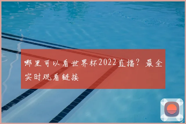 哪里可以看世界杯2022直播?最全实时观看链接