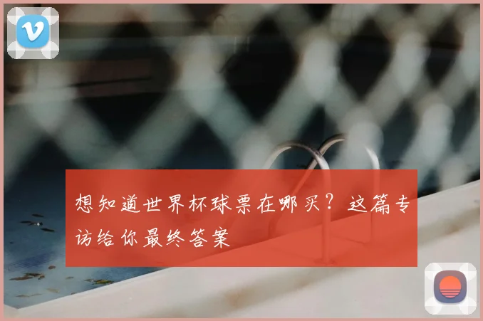 想知道世界杯球票在哪买？这篇专访给你最终答案
